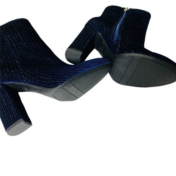Circus by Sam Edelman Connelly Corduroy Suede Bootie, Women's Size 6 M, Navy - Picture 3 of 9